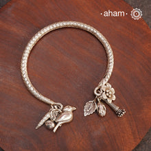 A.M P.M Silver Bracelet with Charms