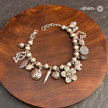 A.M P.M Charm Silver Bracelet