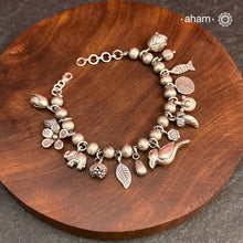 A.M P.M Charm Silver Bracelet