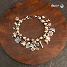 A.M P.M Charm Silver Bracelet