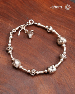 A.M P.M Charms Silver Bracelet