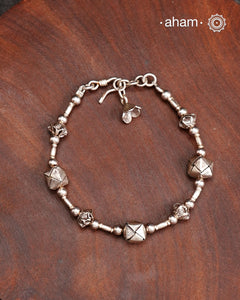 A.M P.M Charms Silver Bracelet
