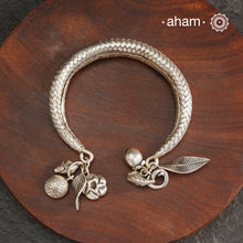 A.M P.M Silver Bracelet with Charms