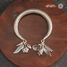 A.M P.M Silver Bracelet with Charms