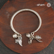 A.M P.M Silver Bracelet with Charms