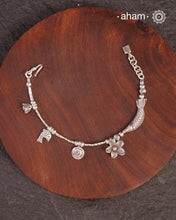 A.M P.M Charm Silver Bracelet