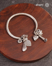 A.M P.M Silver Bracelet with Charms