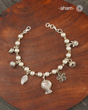A.M P.M Charm Silver Bracelet