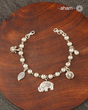 A.M P.M Charm Silver Bracelet
