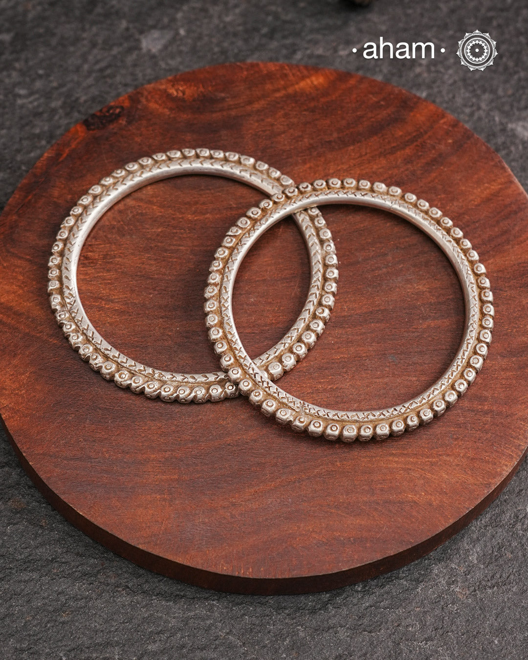 Vintage Silver Bangles (Size: 2.6)