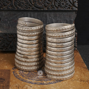 Vintage Silver Spiral Kada (Size 2.2/ 2.3)
