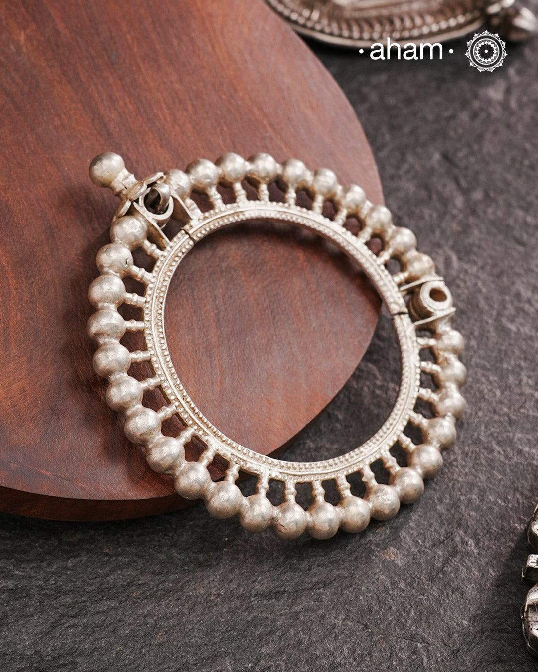 Vintage Silver Kada (Size 2.5, Openable)