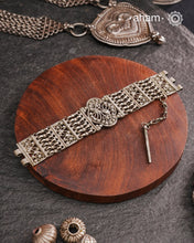 Tribal Silver Bracelet (Size: 2.4)