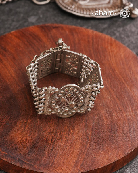 Tribal Silver Bracelet (Size: 2.4)