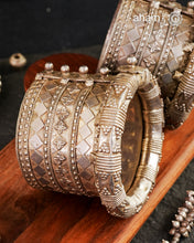 Vintage Silver Kambi Kadle Kada (Pair)