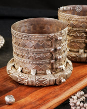 Vintage Silver Kambi Kadle Kada (Pair)