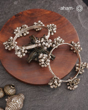 Tribal Silver Bangles (Size: 2.8)