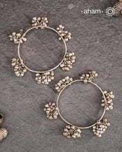 Tribal Silver Bangles (Size: 2.8)