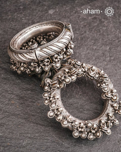 Tribal Silver Kada (Size: 2.4 Openable)