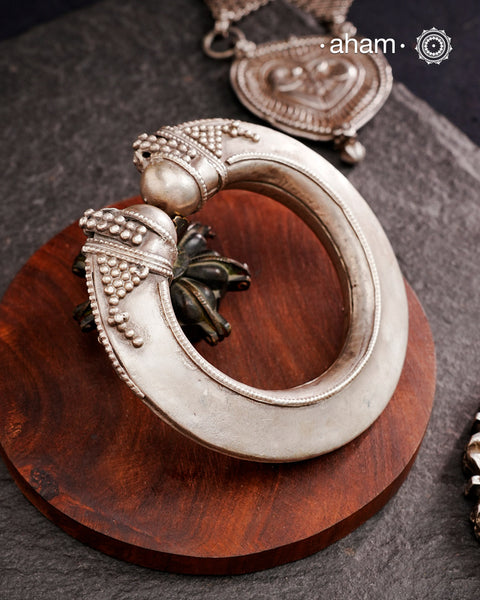 Tribal Vintage Silver Leg Kada