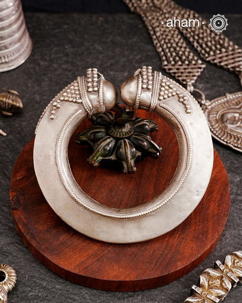 Tribal Vintage Silver Leg Kada