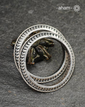 Pair of beautiful silver bangles crafted in 92.5 silver with fine craftsmanship from Kolhapur.