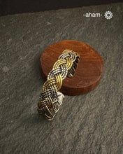 Noori two tone silver open hand cuff.&nbsp;Handcrafted in 92.5 Sterling Silver with two tones that make them so versatile and unique.&nbsp;