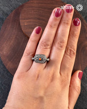 Handcrafted Mewad 92.5 sterling silver ring.&nbsp;