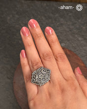 Mewad Peacock Silver Ring