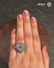 Mewad Heart  Silver Ring
