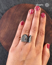 Handcrafted Mewad ring in 92.5 sterling silver.
