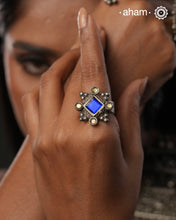 There is something so alluring about vintage tribal jewellery. They carry stories of the place and people they below to. This beautiful vintage Tribal silver ring from Rajasthan will be a great addition to your collection.&nbsp;Pair it up with some neutral colours to pop it out or blend it in with more colours, your choice.&nbsp;It may have slight irregularities because it is a one-of-a-kind vintage piece.