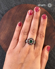 There is something so alluring about vintage tribal jewellery. They carry stories of the place and people they below to. This beautiful vintage Tribal silver ring from Rajasthan will be a great addition to your collection.&nbsp;Pair it up with some neutral colours to pop it out or blend it in with more colours, your choice.&nbsp;It may have slight irregularities because it is a one-of-a-kind vintage piece.
