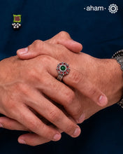 Tribal Silver Ring (Size: 20)