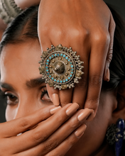 Tribal Silver Ring (Size: 12)
