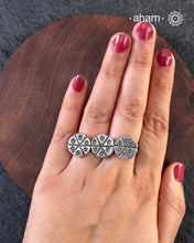 There is something so alluring about vintage tribal jewellery. They carry stories of the place and people they belong to. This beautiful vintage Tribal two finger silver ring from Rajasthan will be a great addition to your collection.
It may have slight irregularities because it is a one-of-a-kind vintage piece.
