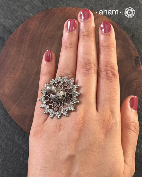There is something so alluring about vintage tribal jewellery. They carry stories of the place and people they below to. This beautiful vintage Tribal silver ring will be a great addition to your collection.&nbsp;&nbsp;It may have slight irregularities because it is a one-of-a-kind vintage piece.