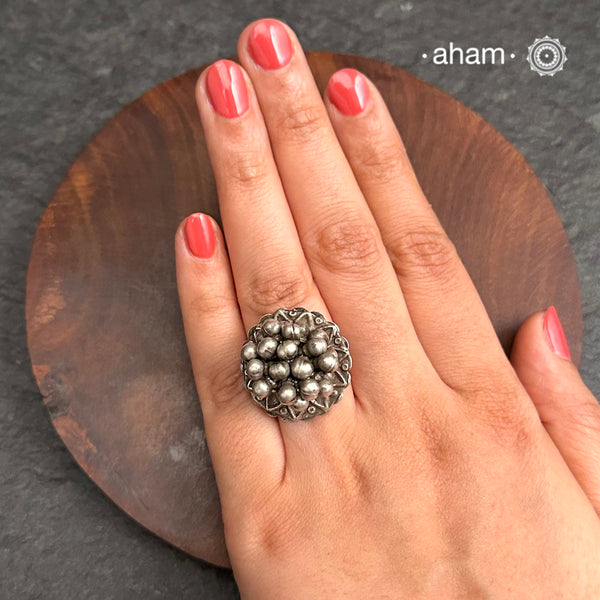 Tribal Gunghroo Silver Ring