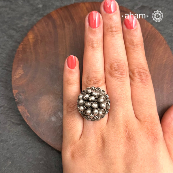 Tribal Gunghroo Silver Ring
