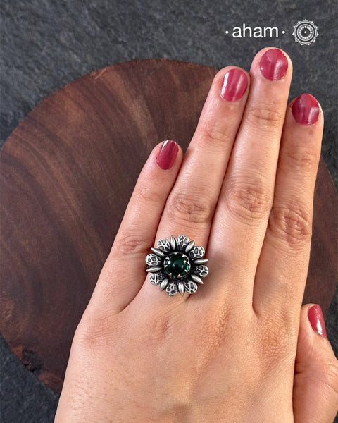 92.5 sterling silver adjustable ring