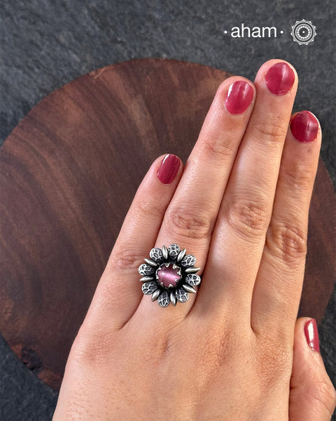 92.5 sterling silver adjustable ring