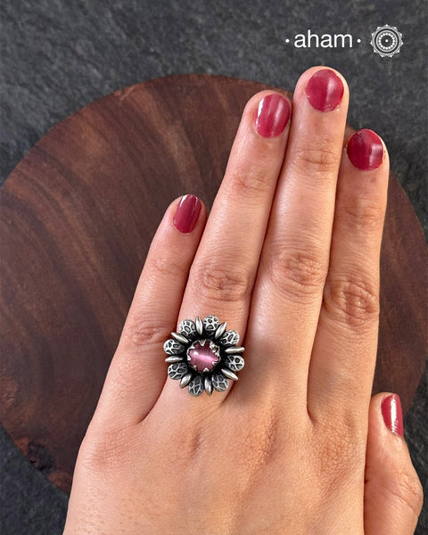 92.5 sterling silver adjustable ring