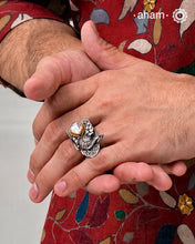 Noori Two Tone Peacock Silver Ring