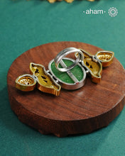 Noori Two Tone Double Peacock Silver Ring