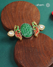 Noori Two Tone Double Peacock Silver Ring