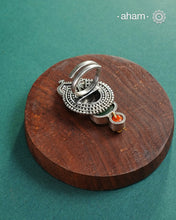 Noori Two Tone Peacock Silver Ring
