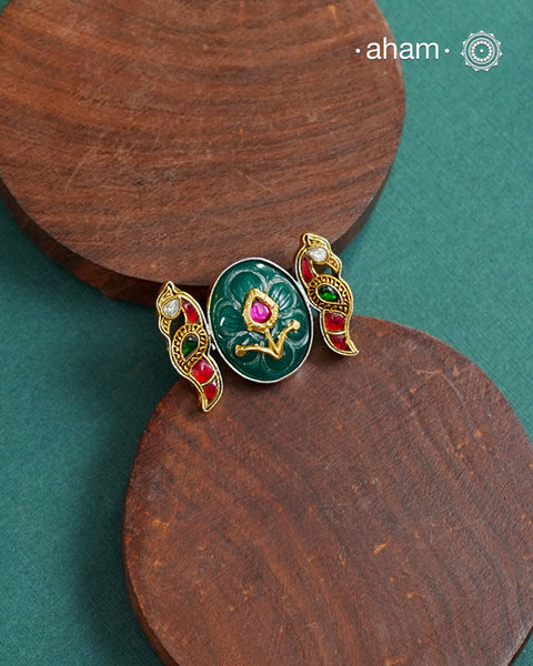 Noori Two Tone Peacock Silver Ring