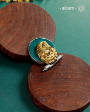 Noori Two Tone Peacock Silver Ring