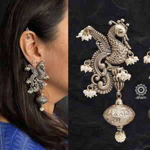 One of a kind Peacock Earring