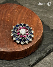 Big Kemp Stone Silver Wired Nosepin